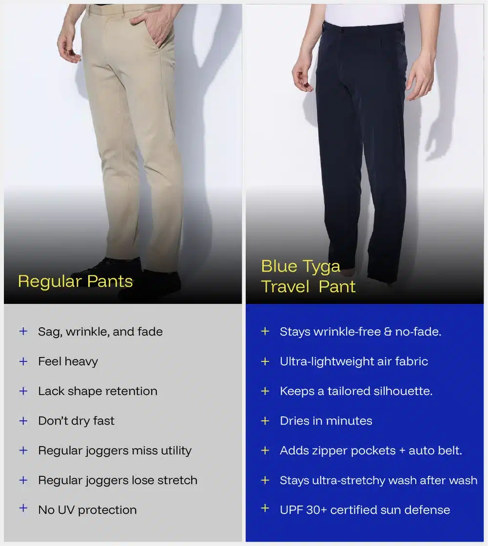 travel pants vs denim