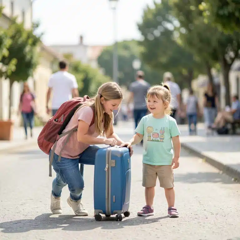 What are some tips for traveling with children?